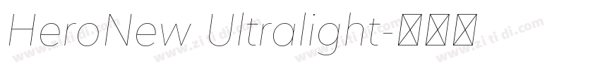 HeroNew Ultralight字体转换